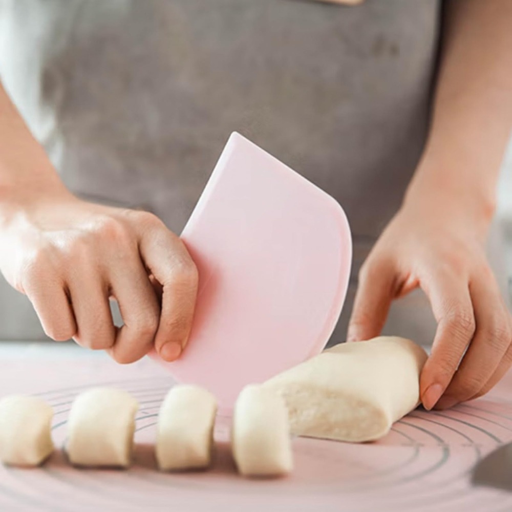 Bench Scraper Dough - Raspadores de Plástico Flexibles para Masa