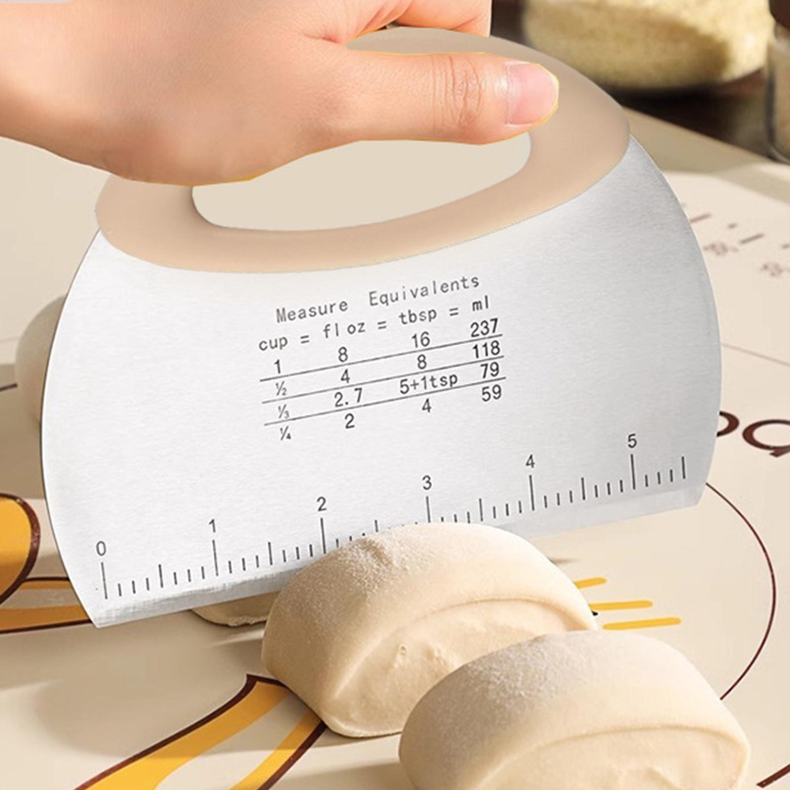Bench Scraper Dough - Raspador de Masa de Acero Inoxidable