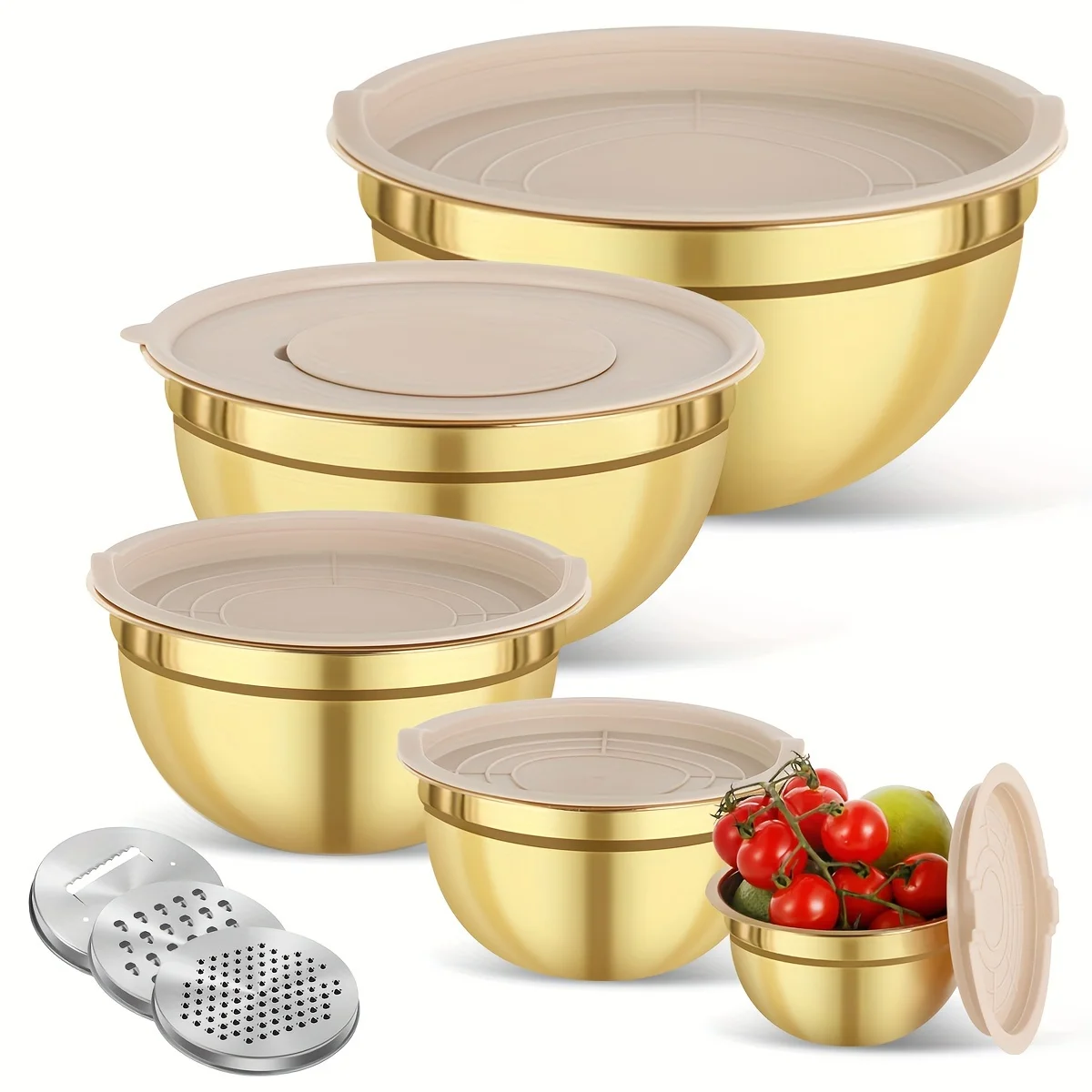 Kitchen Baking Bowls - Juego de tazones para mezclar de