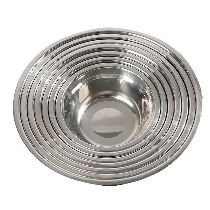 Cuenco redondo grueso de acero - Kitchen Baking Bowls reseña y precio