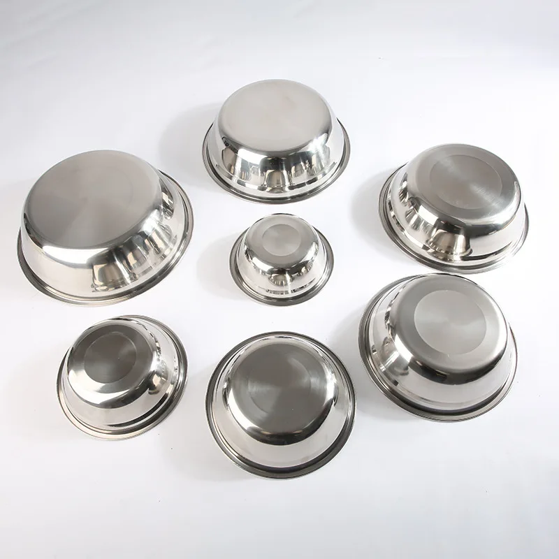 Cuenco redondo grueso de acero - Kitchen Baking Bowls reseña y precio