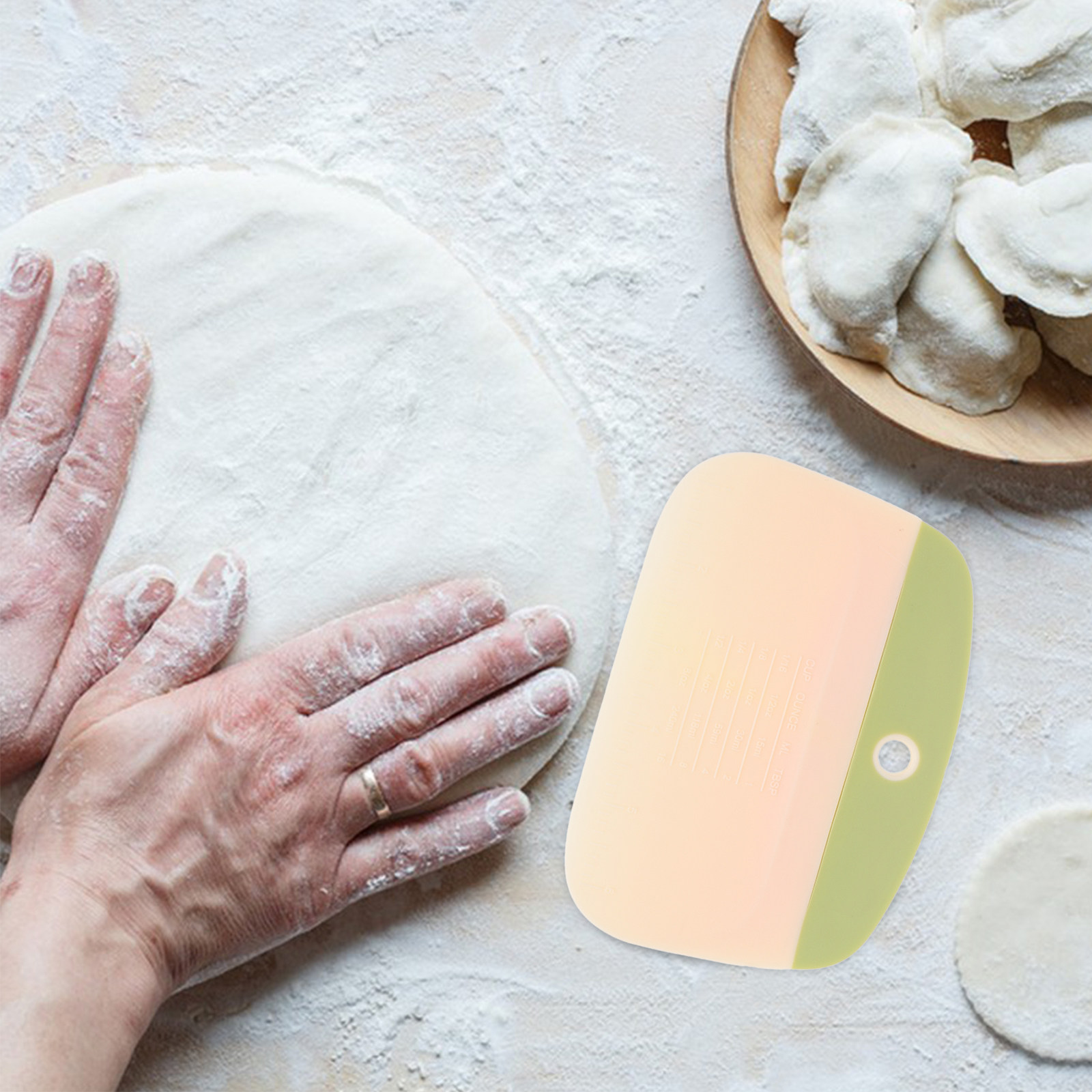 2 piezas de raspadores de masa - Bench Scraper Dough reseña y precio