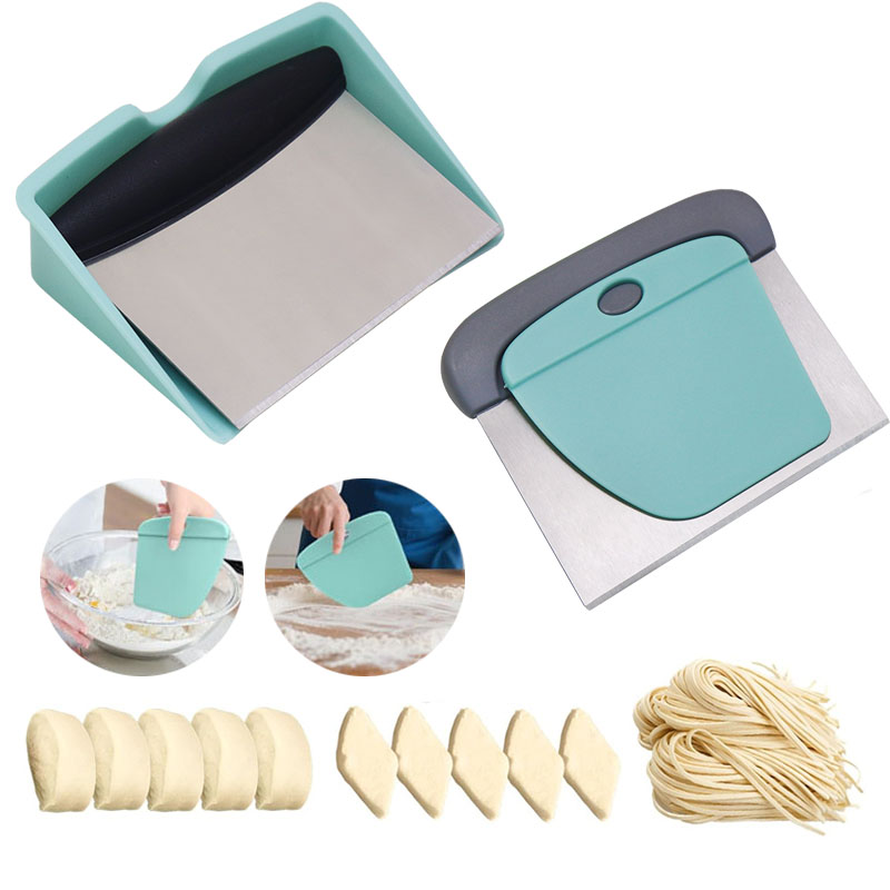 Raspador de banco 2 en 1, cort - Bench Scraper Dough reseña y precio