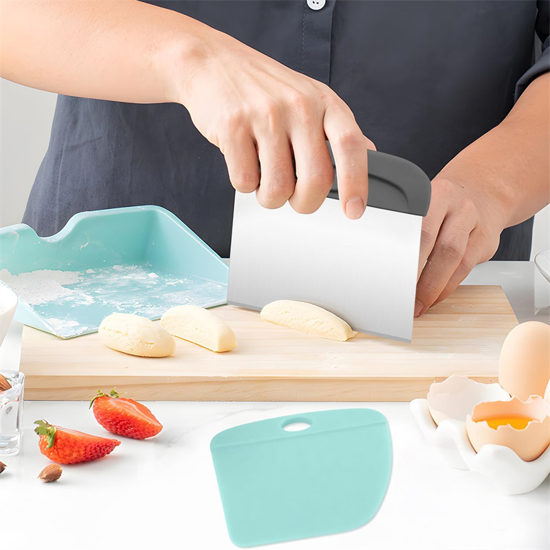 Raspador de banco 2 en 1, cort - Bench Scraper Dough reseña y precio