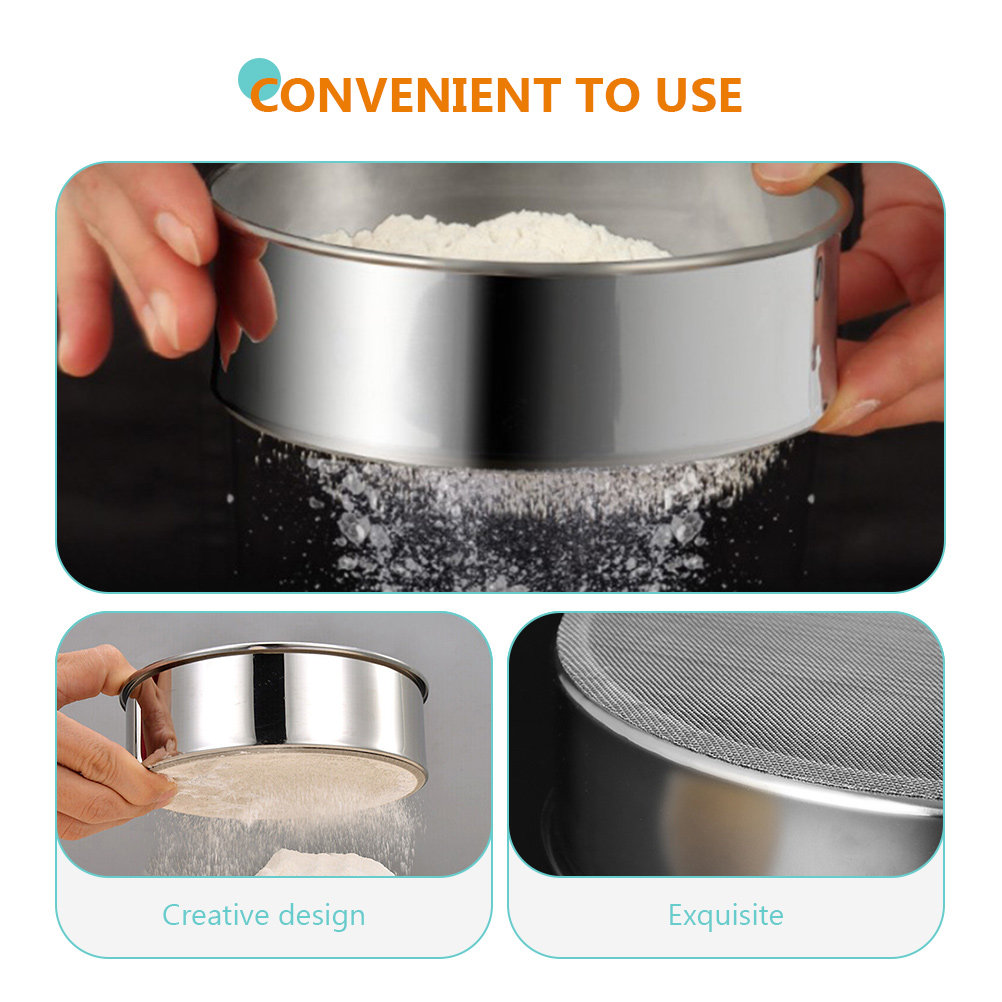 Juego de 3 tamices de acero in - Kitchen Baking Utensil Set reseña y precio