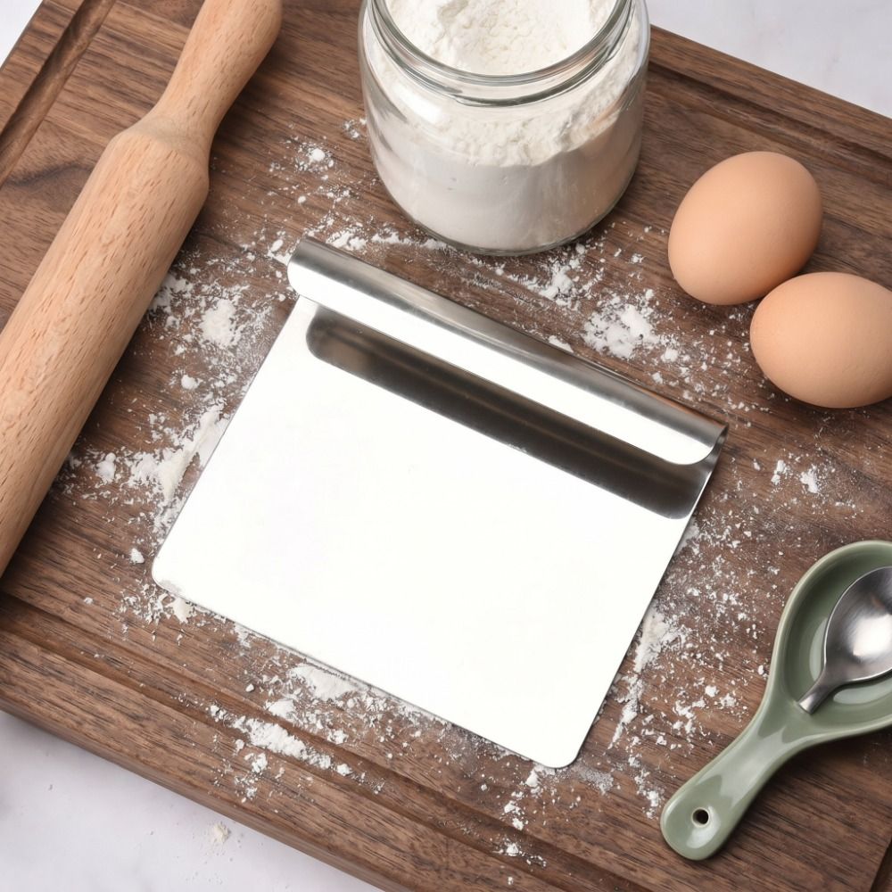 Espátula Plana de Acero Inoxid - Bench Scraper Dough reseña y precio