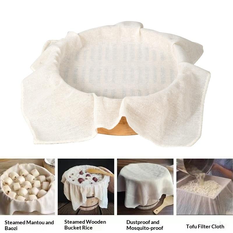 Paño de vapor redondo de algod - Kitchen Baking Cloth reseña y precio