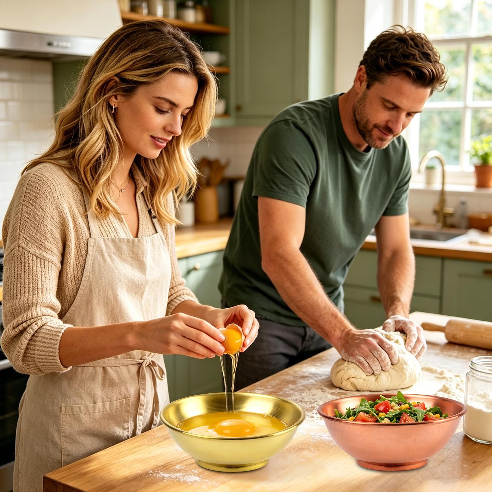 Cuencos de Cobre Grandes para  - Kitchen Baking Bowls reseña y precio