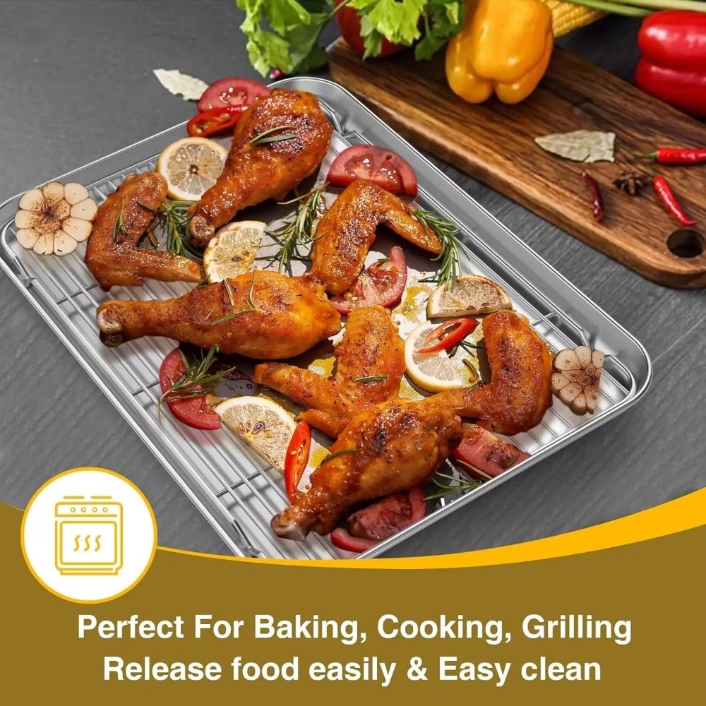 Nueva bandeja para hornear de  - Kitchen Baking Tray Rack reseña y precio